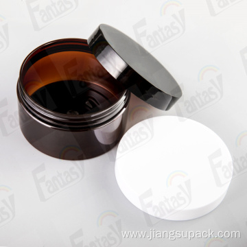 pet plastic cosmetic cream jar with lid